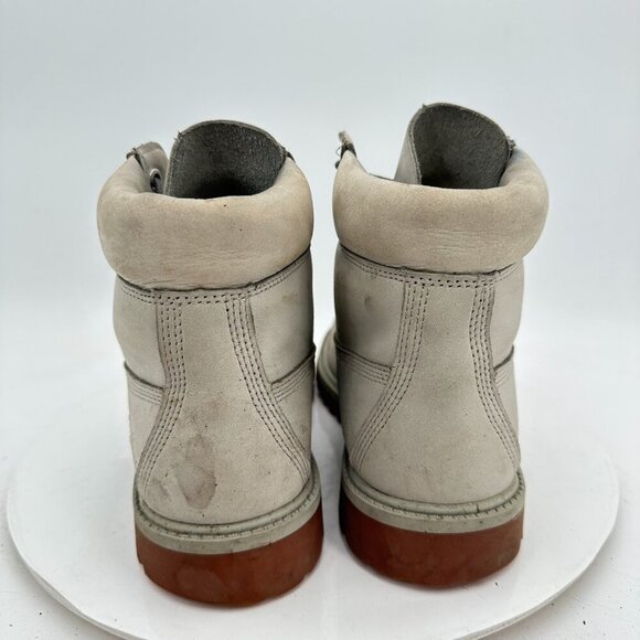 Timberland AF 6\'\' Inch Premium Men Size 7 Light Grey Leather Ankle Combat Boot main image 7